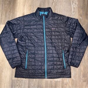 Patagonia Nano Puff Jacket Mens XL Blue Insulated Primaloft Lightweight Full Zip
